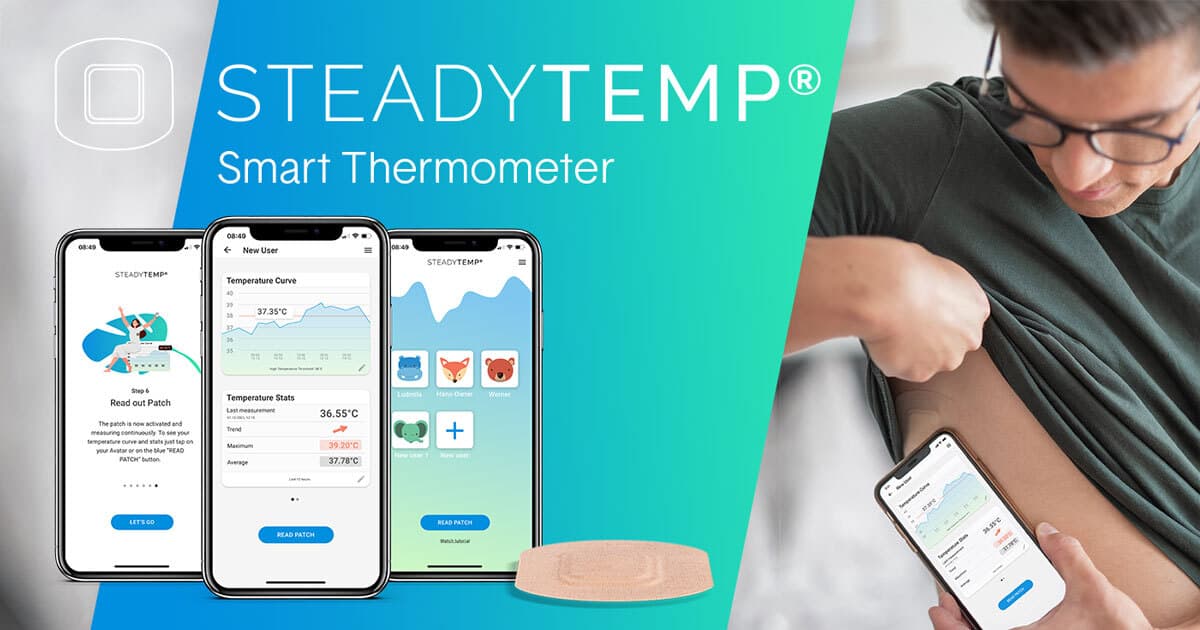 Wearable Fashion Thermometer Snap Fever